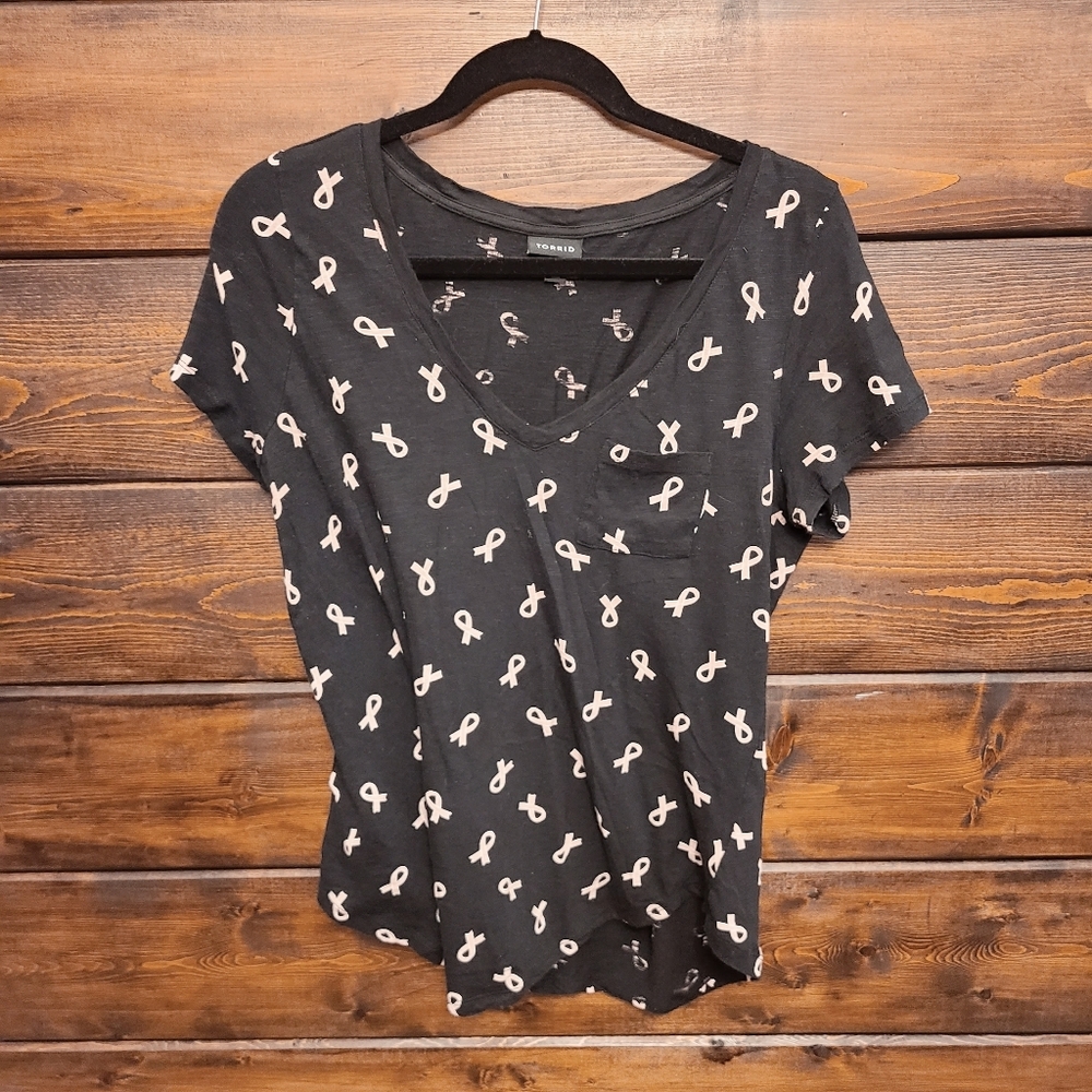 Torrid Breast Cancer Awareness Ribbon Shirt